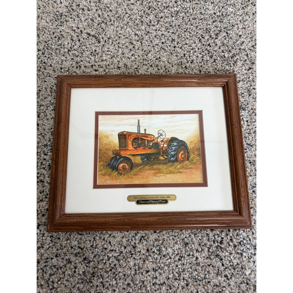 American Memory Prints Tractor Picture Framed Allis-Chalmers Model WD 1948-1953‎